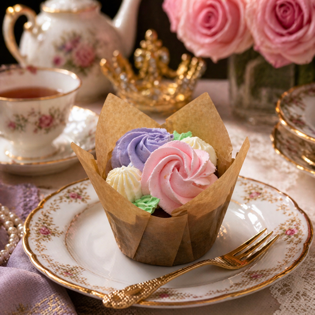 Earl Grey Cupcakes (Gluten-Free, Keto / Low-Carb & Sugar-Free)